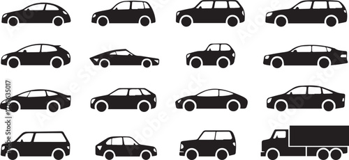car body style icons grid including micro sedan suv hatchback coupe cabriolet