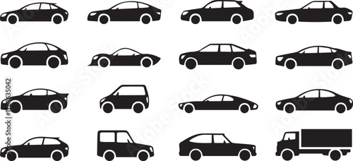 car comparison chart silhouettes micro sedan suv hatchback supercar minivan truck