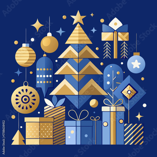 christmas tree and house