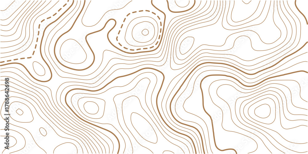 Fototapeta premium Topographic gold luxury map background. Geographic abstract pattern..Modern design with White background with topographic wavy pattern design.