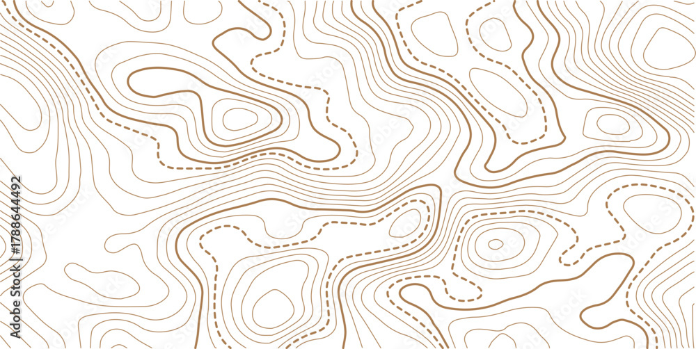 Naklejka premium Topographic gold luxury map background. Geographic abstract pattern. The topo contour or wallpaper.White background with topographic wavy pattern design.