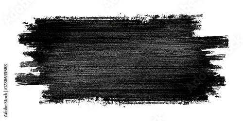 Abstract grunge brush stroke paint blot rough black texture .banner design artistic dirty splatter background .hand drawn ink stroke element for creative layout and artwork .