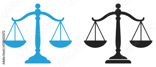 justice weight balance law icon vector