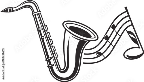 Saxophone Silhouette Smoky Jazz Club Vibe