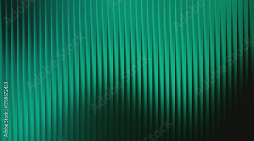 Vertical Ribbed Frosted Glass Texture with Teal and Dark Green Gradient abstract background