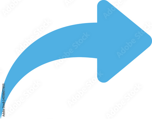 Simple blue arrow pointing to the right