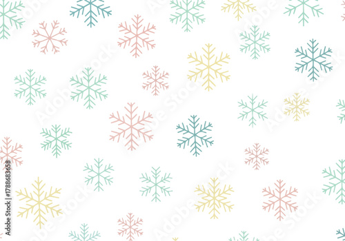 Wallpaper Mural Snowflakes Patttern Design Vector Torontodigital.ca