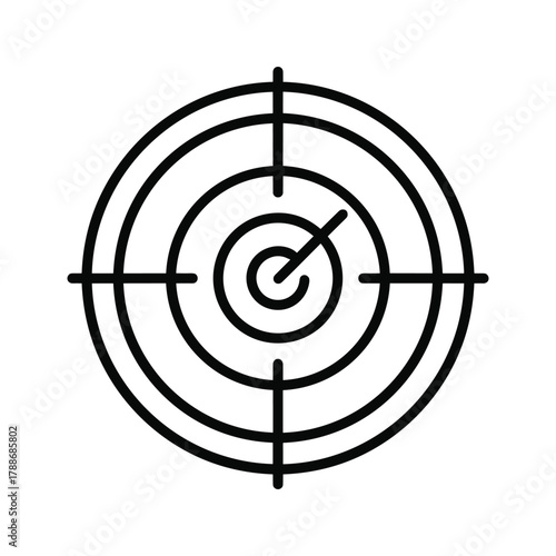 Target icon vector for business and marketing