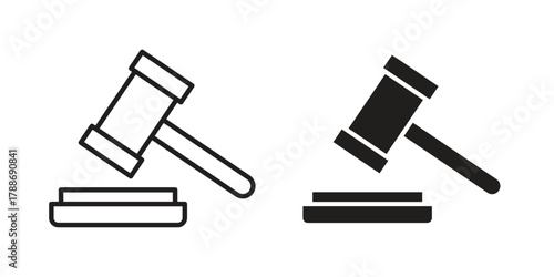 Auction icon, vector graphics collection. logotype graphic art design