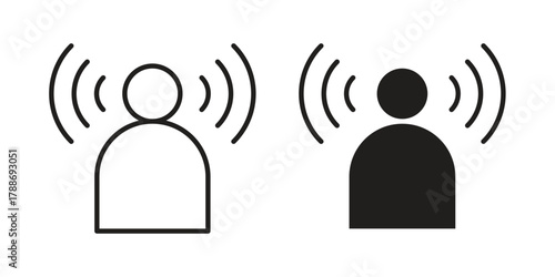 Brand awareness icon, vector graphics collection. logotype graphic art design