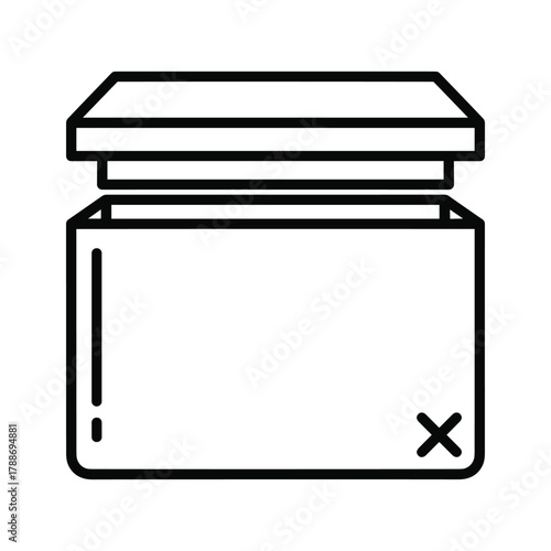 Open box for storage, package, and delivery use