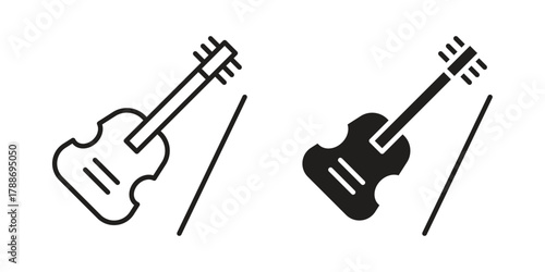 Cello icon, vector graphics collection. logotype graphic art design