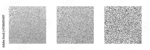 Variations of Monochrome Stipple Textures Displayed in Rectangular Forms for Visual Resources
