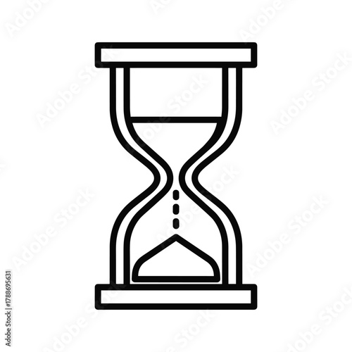 Hourglass icon, representing time and its passage