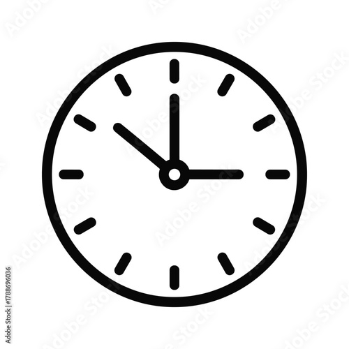 Clock showing time for schedule and deadline