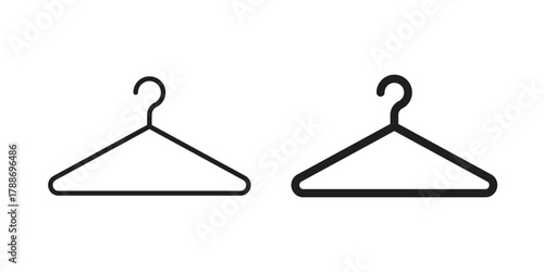 Clothes hanger icon, vector graphics collection. logotype graphic art design