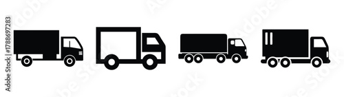 Delivery trucks shipping transport logistics vehicle freight service commercial transportations trucks