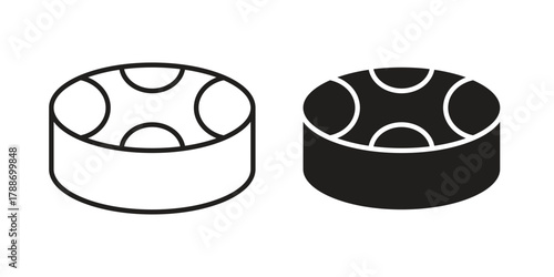 Drum steelpan icon, vector graphics collection. logotype graphic art design