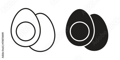 Egg icon, vector graphics collection. logotype graphic art design
