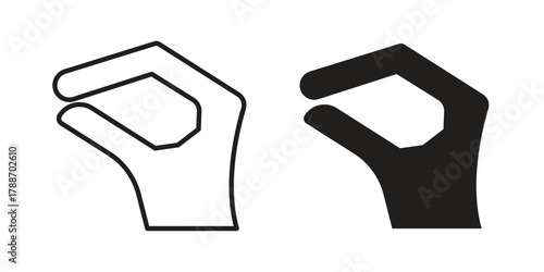 Hand Lizard icon, vector graphics collection. logotype graphic art design