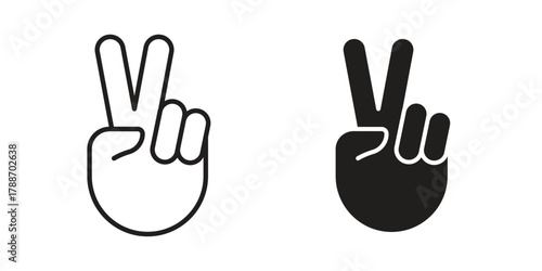 Hand scissors icon, vector graphics collection. logotype graphic art design