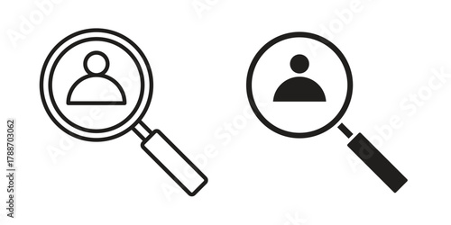 Hiring icon, vector graphics collection. logotype graphic art design