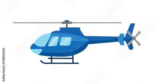 Aviation transportation helicopter cartoon graphic element side