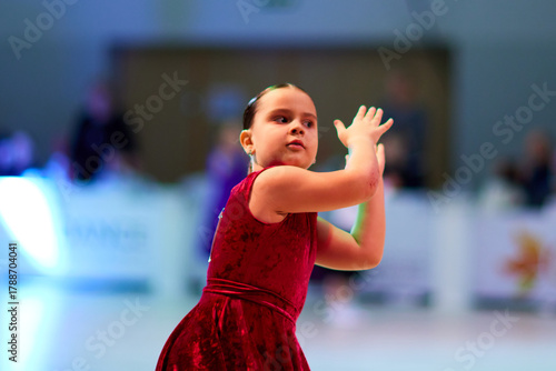 Children compete in ballroom dancing event