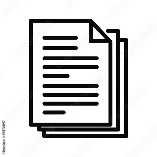 Stack of documents or papers, representing data, information, or records