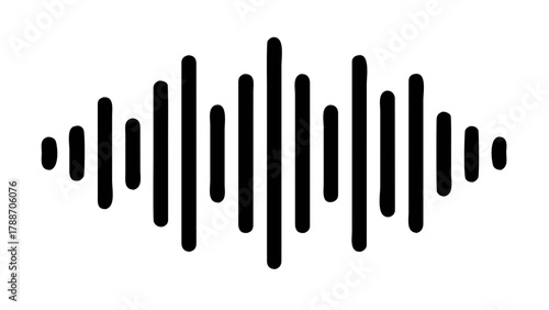 Sound wave audio waveform equalizer music pulse frequency voice signal graphic vector design element