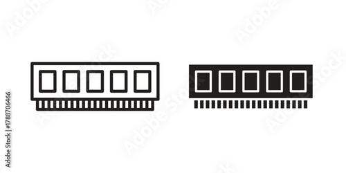 Memory icon, vector graphics collection. logotype graphic art design