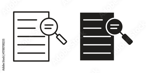 Overview icon, vector graphics collection. logotype graphic art design