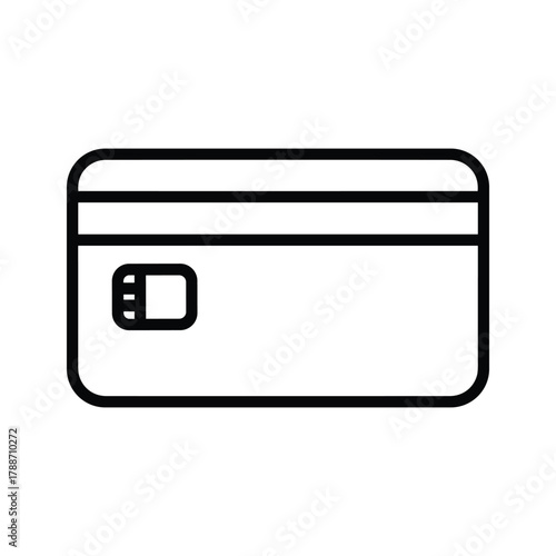 Credit card with chip