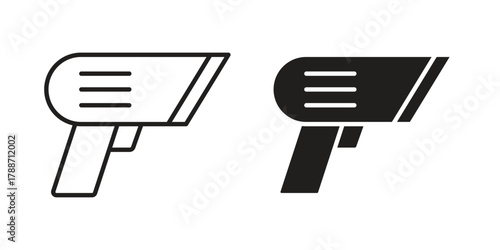 Scanner gun icon, vector graphics collection. logotype graphic art design