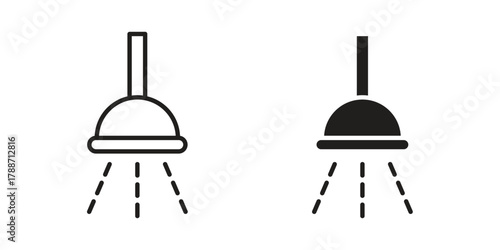Shower down icon, vector graphics collection. logotype graphic art design