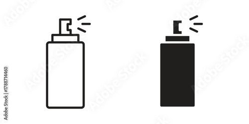 Spray can icon, vector graphics collection. logotype graphic art design