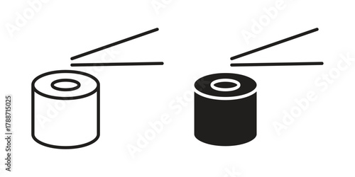 Sushi icon, vector graphics collection. logotype graphic art design