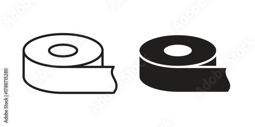 Tape icon, vector graphics collection. logotype graphic art design