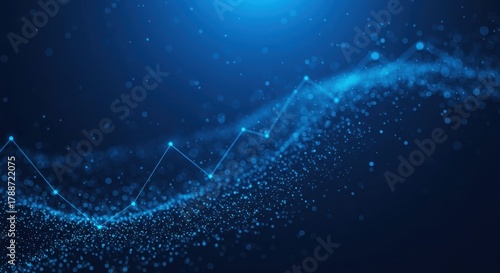 Abstract blue financial background showing interconnected data points and subtle geometric patterns related to lending processes and economic growth, texture, growth, security