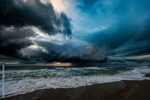 Storm Clouds Over the Atlantic Ocean at Boca Raton, Florida