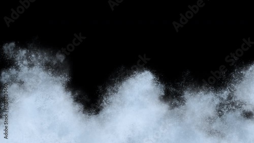 Alpha Channel Animated Fog Overlay. 4K video transparent Alpha Channel. ProRes 4444.