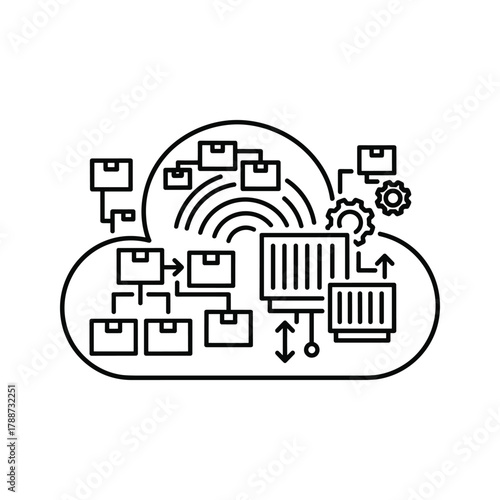 Cloud based workflow automation with gears and boxes