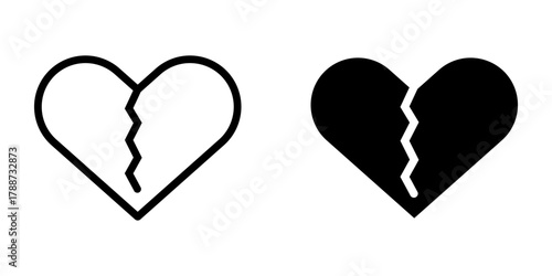  heartache illustration icon vector icon