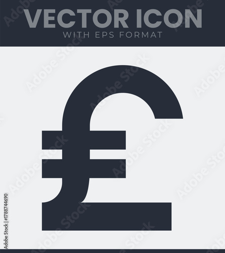 Italian Lira currency symbol icon with vector illustration