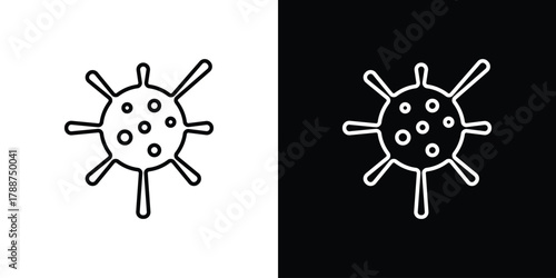 Bacteria icon line vector illustration. vector graphics