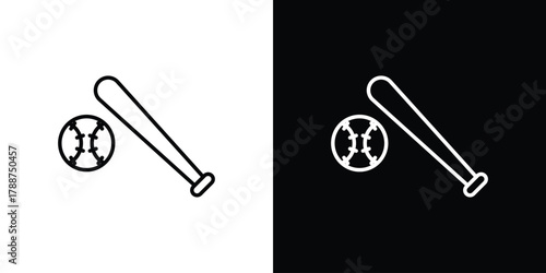 Baseball icon line vector illustration. vector graphics