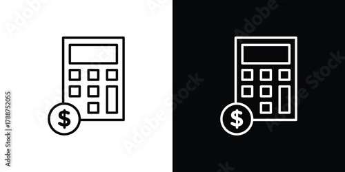 Budget icon line vector illustration. vector graphics