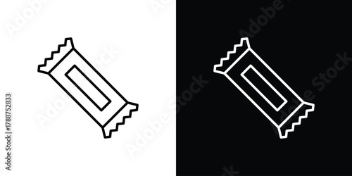 Candy-bar icon line vector illustration. vector graphics