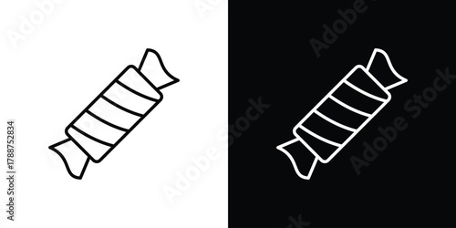 Candy-sweet icon line vector illustration. vector graphics
