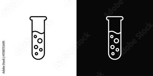 Chemical Tube icon line vector illustration. vector graphics